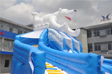 विशाल पार्क के लिए विशालकाय सुंदर नई भालू तैराकी पूल स्लाइड, Inflatable पूल स्लाइड