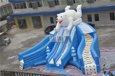 विशाल पार्क के लिए विशालकाय सुंदर नई भालू तैराकी पूल स्लाइड, Inflatable पूल स्लाइड