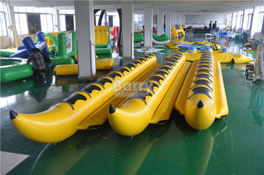 भारी शुल्क वाणिज्यिक 8 व्यक्ति या कस्टमजीड पीवीसी Tarpaulin Inflatable केला नाव ट्यूब