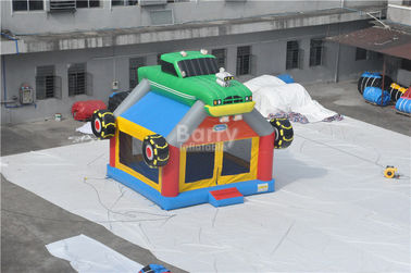 वाणिज्यिक जायंट बाउंसी कैसल मजेदार निर्माण कार / ट्रक Inflatable बाउंस हाउस
