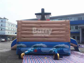 वाणिज्यिक बच्चों को लीड फ्री सामग्री के साथ Inflatable समुद्री डाकू जहाज कॉम्बो ऊपर उड़ाओ