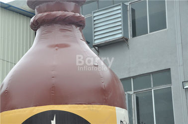ब्लोअर के साथ कमर्शियल Inflatable विज्ञापन उत्पाद / संवर्धन Wiskey बीयर बोतल मॉडल