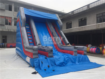 आउटडोर 7 * 5 मीटर के लिए भूमि पर छोटे एकल लेन वाणिज्यिक Inflatable स्लाइड
