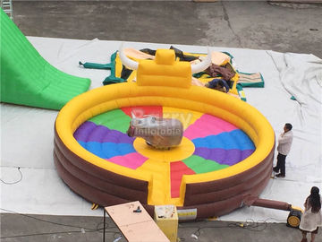 1 लोगों के लिए मजेदार बड़े Inflatable मैकेनिकल बुल खेलों, Inflatable सवारी