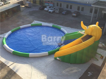 बच्चों के लिए 0.55 मिमी पीवीसी Tarpaulin Inflatable जल स्लाइड पार्क / Inflatable जल खेलों