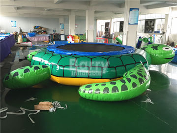 स्लाइड टिकाऊ 0.9 मिमी पीवीसी Tarpaulin सामग्री के साथ ओडीएम Inflatable कछुए