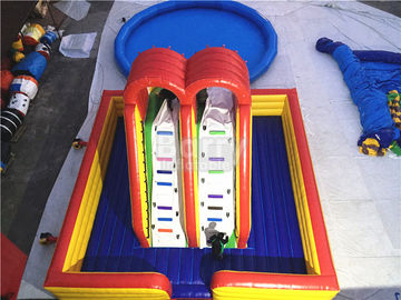 मनोरंजन Inflatable पिछवाड़े जल पार्क, पूल के साथ inflatable स्लाइड