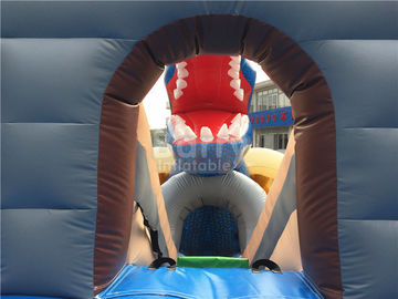 औद्योगिक वाणिज्यिक ग्रेड ड्रैगन बिग Inflatable जल स्लाइड 15 * 11 * 8 मीटर अनुकूलित