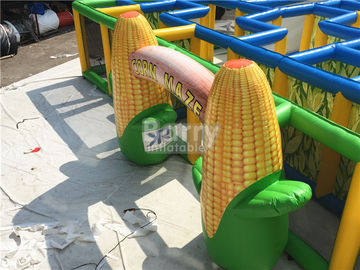 बड़े Inflatable इंटरेक्टिव गेम्स, लेजर टैग के साथ Inflatable मकई प्रेतवाधित घर भूलभुलैया