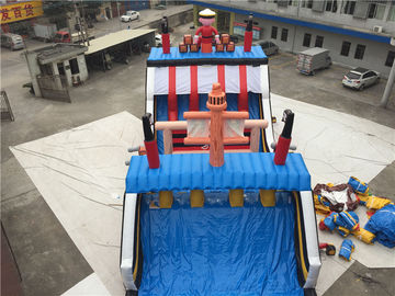 वयस्कों / बच्चों के लिए ग्रेट रेस समुद्री डाकू जहाज Inflatable आउटडोर Obsatcle कोर्स