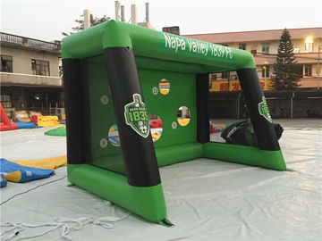 0.6 मिमी पीवीसी Tarpaulin Inflatable खेल खेल, मज़ा के लिए फुटबॉल लक्ष्य उड़ाओ