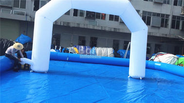 व्हाइट जायंट आउटडोर प्रोमोशनल Inflatable आर्क समर्थन अच्छी तरह खत्म हो गया