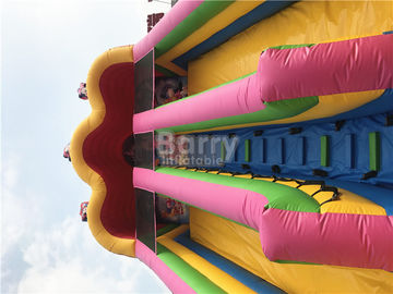 पिछवाड़े के लिए अनुकूलित मिकी माउस Inflatable कूदते कैसल स्लाइड