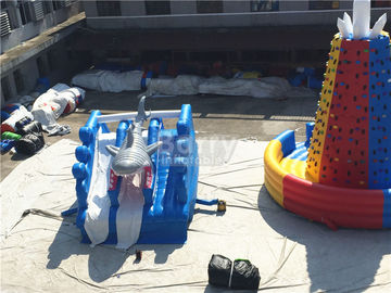 आउटडोर बिग कमाल पोर्टेबल विस्फोट तीव्र स्लाइड Inflatable फ़्लोटिंग वाटर पार्क