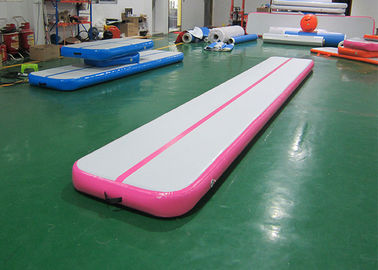 वाणिज्यिक गुलाबी एयर ट्रैक जिमनास्टिक मैट 12 मीटर, 10 मीटर, 8 मीटर, 6 मीटर, 3 मीटर