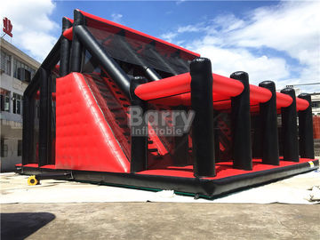 आकर्षक सवारी कूदो बच्चों लाल ड्रॉप टॉवर Inflatable इंटरएक्टिव खेलों / मजेदार ड्रॉप टॉवर