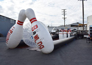वयस्क और बच्चे आउटडोर खेल खेल Inflatable डिलक्स मानव बॉलिंग