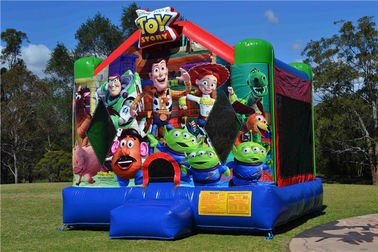 खेल के मैदान / मनोरंजन पार्क के लिए पीवीसी Tarpaulin Inflatable टॉय स्टोरी कूदते कैसल
