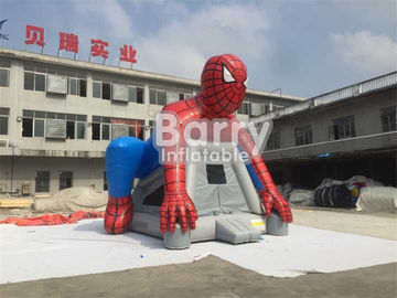 बच्चों के लिए कस्टम स्पाइडरमैन Inflatable बाउंसर कैसल / ब्लो अप हाउस