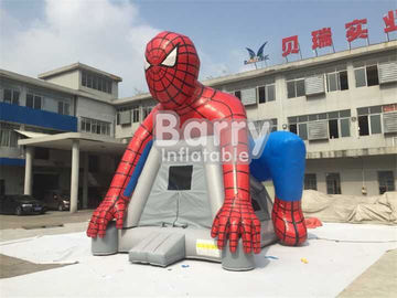 बच्चों के लिए कस्टम स्पाइडरमैन Inflatable बाउंसर कैसल / ब्लो अप हाउस