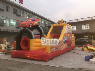 वयस्कों किराए पर लेने के लिए डबल कार Inflatable बाधा कोर्स आउटडोर चरम खेल खेल