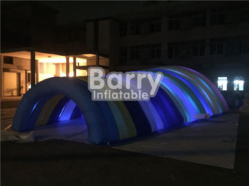 घटना के लिए पनरोक सफेद Inflatable तम्बू, स्वनिर्धारित झटका एलईडी सुरंग तम्बू