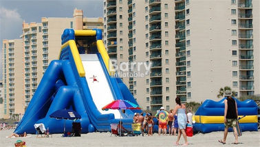 ब्लोअर के साथ समुद्र तट के लिए आउटडोर वाणिज्यिक विशालकाय वयस्क Inflatable हिप्पो वॉटर स्लाइड