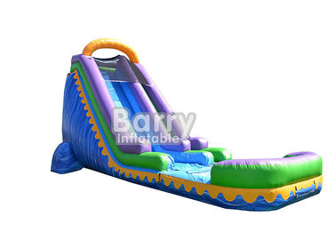 पिछवाड़े पार्टी के लिए पूल के साथ आउटडोर वाणिज्यिक Inflatable पानी स्लाइड