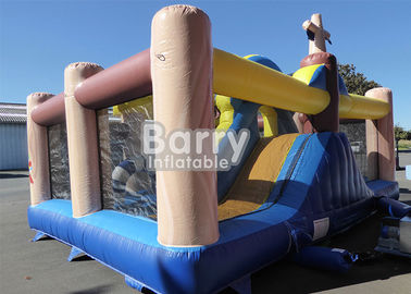गुणवत्ता आश्वासन के साथ मनोरंजन पार्क समुद्री डाकू जहाज Inflatable बच्चा खेल का मैदान