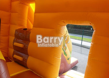 वेस्टर्न थीम बाउंसी जंपिंग कैसल / आउटडोर के लिए स्लाइड के साथ Inflatable कॉम्बो