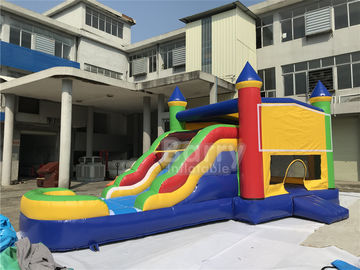 वाणिज्यिक ग्रेड आउटडोर Inflatable कॉम्बो स्लाइड के साथ Inflatable उछाल हाउस