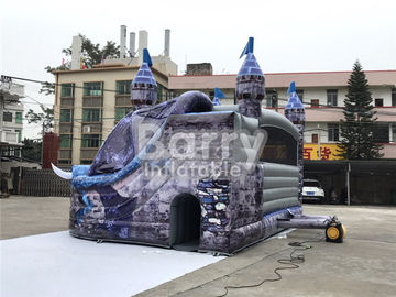 0.55 मिमी पीवीसी वाणिज्यिक मज़ाकिया बच्चे कैसल Inflatable उछाल हाउस स्लाइड कॉम्बो