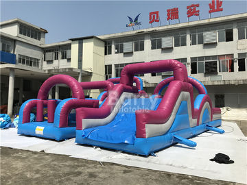0.5 मिमी परमवीर चक्र सामग्री स्वनिर्धारित विशालकाय Inflatable बाधा कोर्स कॉम्बो