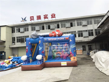 लौ संयम सागर विश्व Inflatable बाउंसर स्लाइड कॉम्बो पूर्ण डिजिटल मुद्रण के साथ