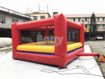 अंतिम लाल और पीले रंग के बच्चे / वयस्क Inflatable खेल खेल दस्ताने के साथ विशाल उछालभरी मुक्केबाजी
