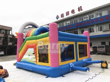 घर के लिए 0.55 मिमी पीवीसी वाणिज्यिक Inflatable बाउंसर, हाथी अंतरिक्ष मूनवॉक