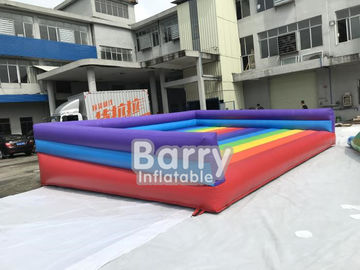 इंद्रधनुष Inflatable कूदते बिस्तर Inflatable बाउंसर खेल के मैदान के लिए मजेदार आउटडोर Inflatable खेल खेल