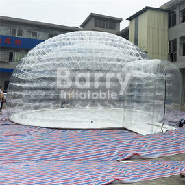 पारदर्शी तिरछे बुलबुला तम्बू, पीवीसी तिरपाल के साथ आउटडोर कैम्पिंग एयर तम्बू