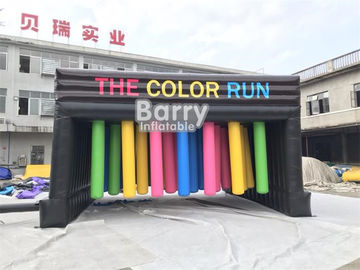 बाधा रंग रन / Inflatable खेल खेल के साथ अनुकूलित Inflatable इंटरएक्टिव खेल