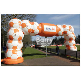 टिकाऊ Inflatable विज्ञापन उत्पाद / Inflatable प्रवेश आर्क आर्क वेलकम गेट रेस डिस्प्ले स्पोर्ट आर्क