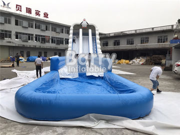 घटना के लिए कस्टम आकार बड़े आउटडोर वाणिज्यिक Inflatable विशाल जल स्लाइड