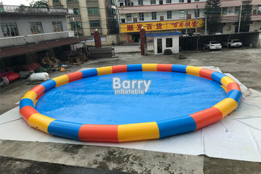 चीन फैक्टरी सर्कल 15 मीटर व्यास Inflatable स्विमिंग पूल पानी की गेंद के खेल के लिए 0.6 मिमी पीवीसी के साथ