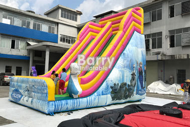 बच्चों के लिए आउटडोर Inflatable सूखी स्लाइड / राजकुमारी के साथ वाणिज्यिक स्लाइड
