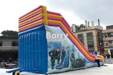 बच्चों के लिए आउटडोर Inflatable सूखी स्लाइड / राजकुमारी के साथ वाणिज्यिक स्लाइड
