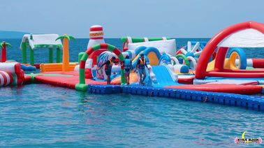 द्वीप Inflatable जल पार्क, वाणिज्यिक घटना के लिए शानदार मनोरंजन पार्क