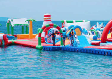 द्वीप Inflatable जल पार्क, वाणिज्यिक घटना के लिए शानदार मनोरंजन पार्क