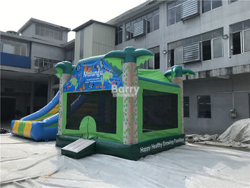 कस्टम लोगो 0.55 मिमी पीवीसी Inflatable उछाल हाउस / बच्चों के मनोरंजन के लिए कूदते महल