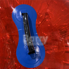 लाल आउटडोर Inflatable खिलौने 0.8 मिमी पीवीसी / TPU व्यास 2.5 मीटर 3 मीटर घास Inflatable Zorb बॉल