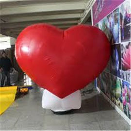 स्थायी एलईडी शादी की पार्टी सजावट Inflatable विज्ञापन उत्पादों, बड़े Inflatable लाल दिल