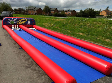 आउटडोर Inflatable मानव गेंदबाजी खेल Zorb गेंद के साथ Inflatable गेंदबाजी गली